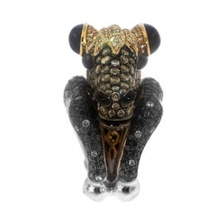 Zorab Creation Stallion Horse Spinel Cocktail Ring with Diamonds