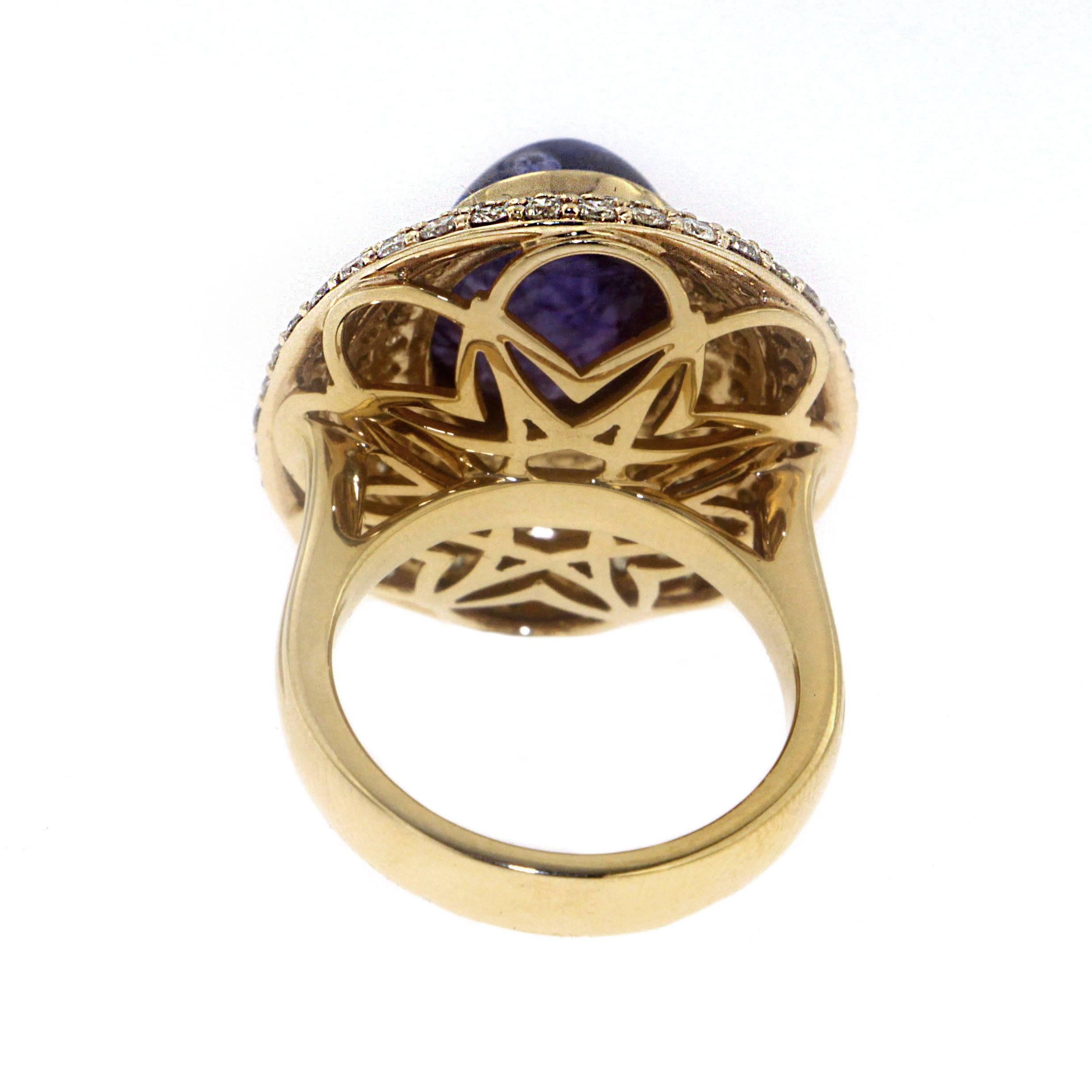 Romantic Celestra Dome Ring, a Zorab Creation For Sale