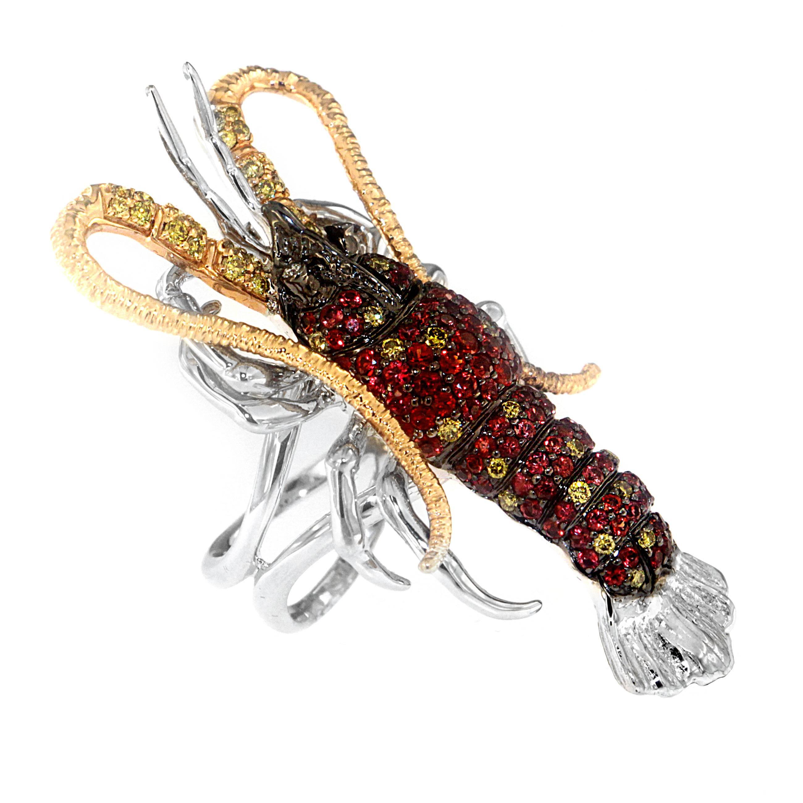 Luxe Lobster Ring, a Zorab Creation For Sale