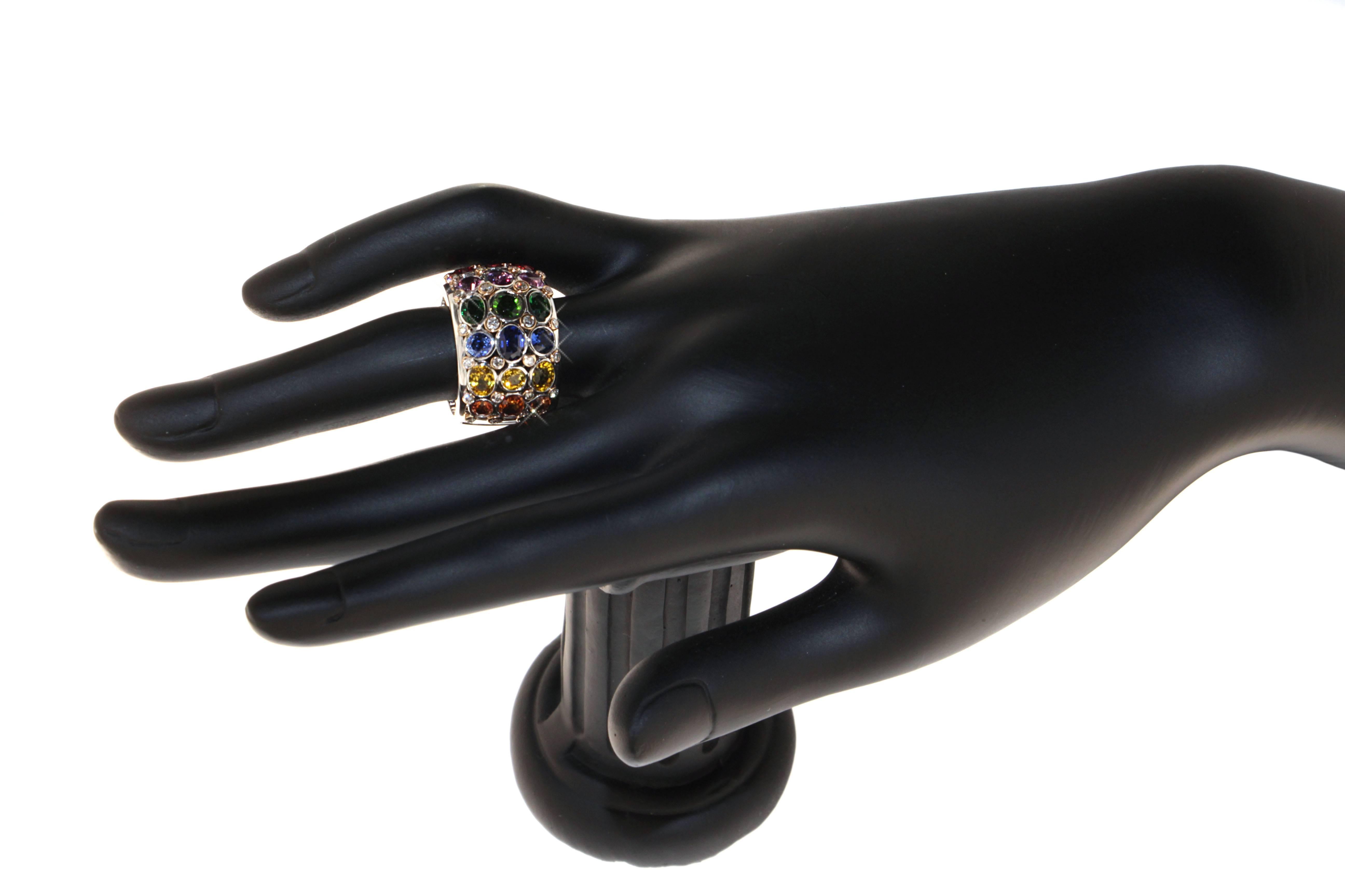 Zorab Kreation, Ring mit mehrfarbigem Edelstein-Edelstein im Zustand „Neu“ im Angebot in San Diego, CA