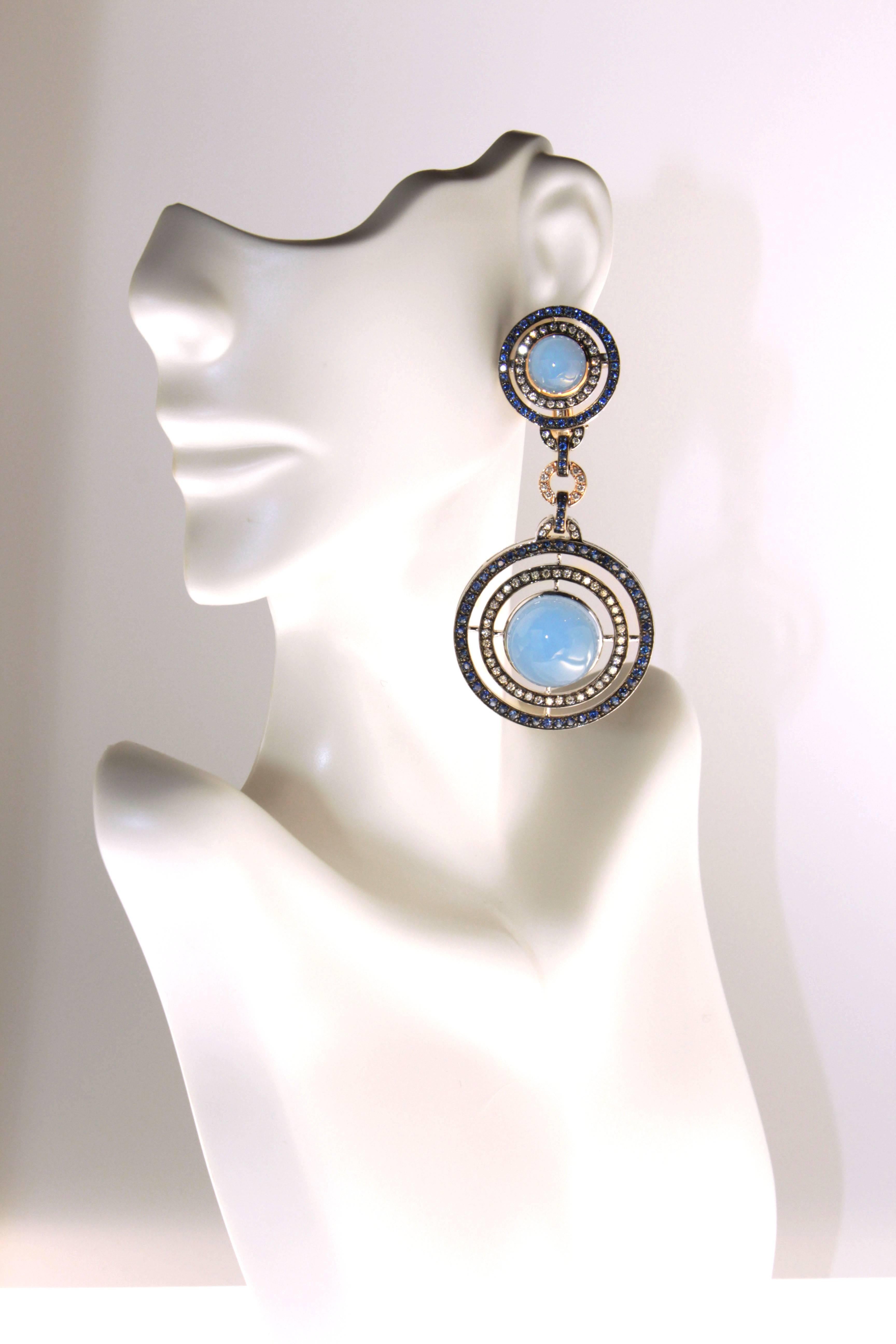 cerulean blue earrings