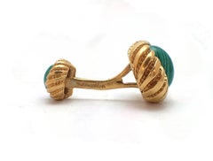 Tiffany & Co. Malachite Schlumberger Cufflinks and Tie Tack