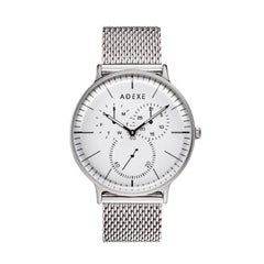 Adexe Edelstahl They Minimal Silber-Armbanduhr