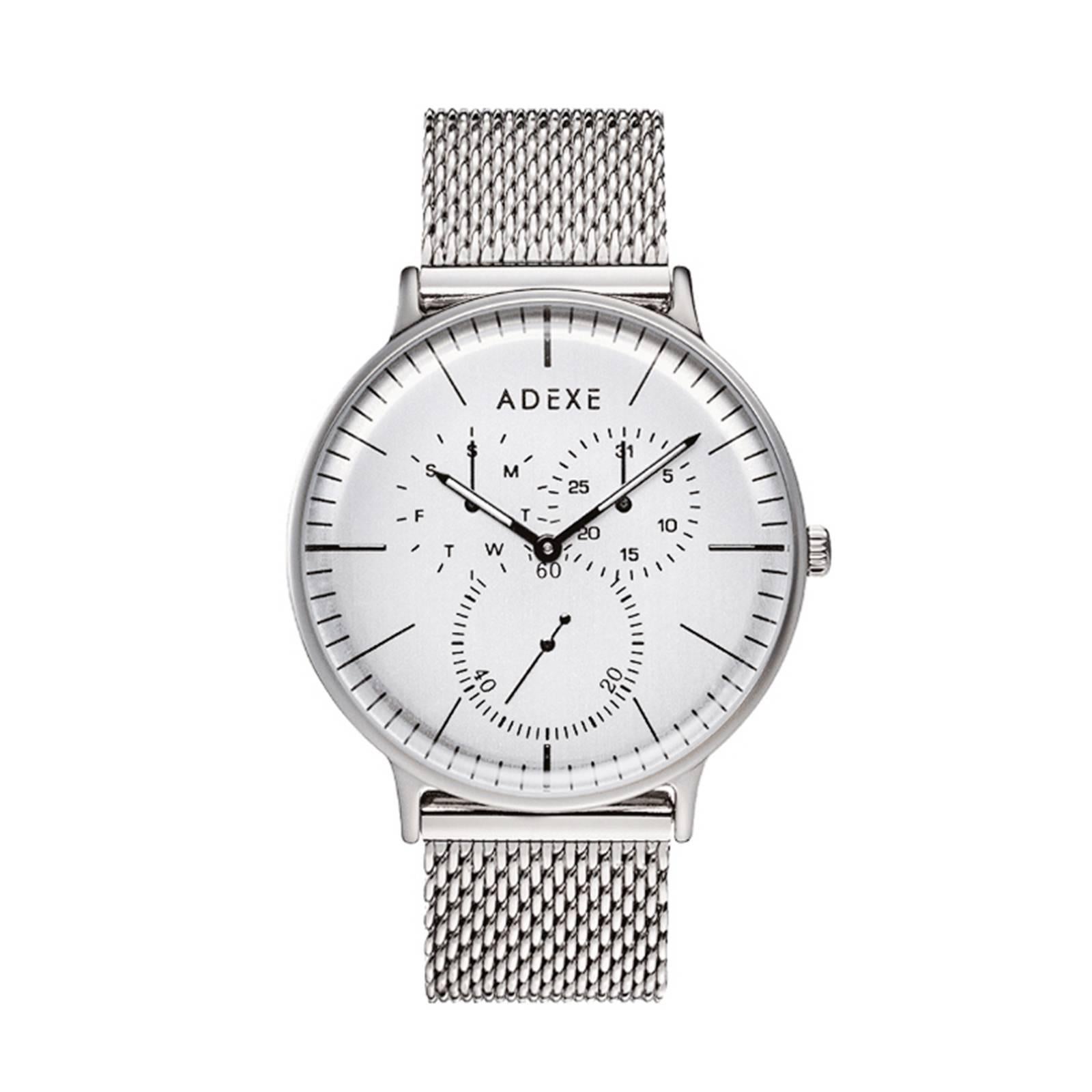 Adexe Stainless Steel They Minimal Silver Wristwatch For Sale