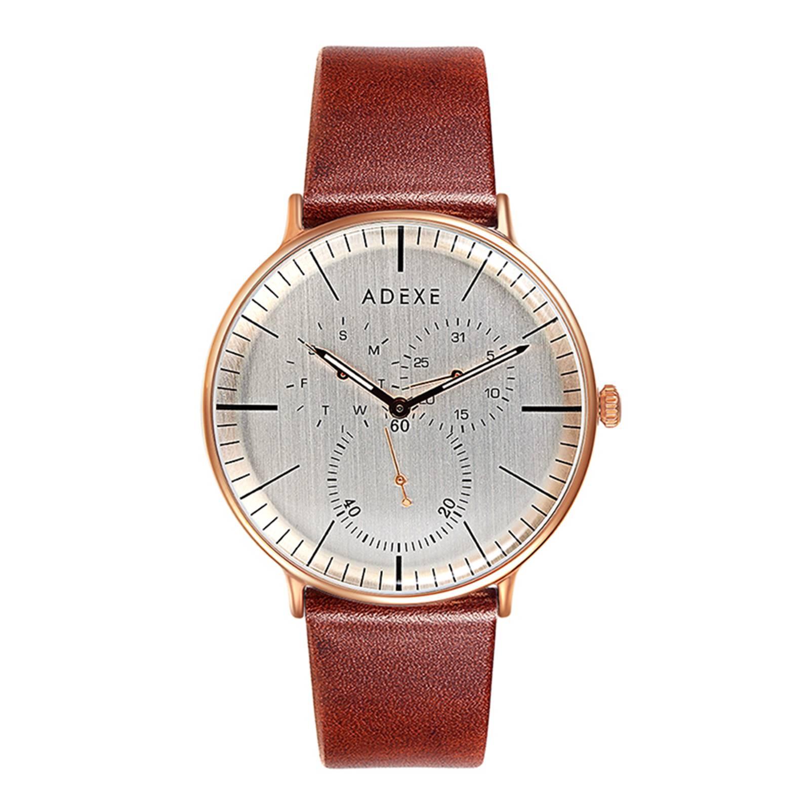 ADEXE Watches Montre unisexe Contemporary Design-Light Brown