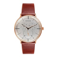 Adexe They Grande Unisex Contemporary Designer Light Brown Watch