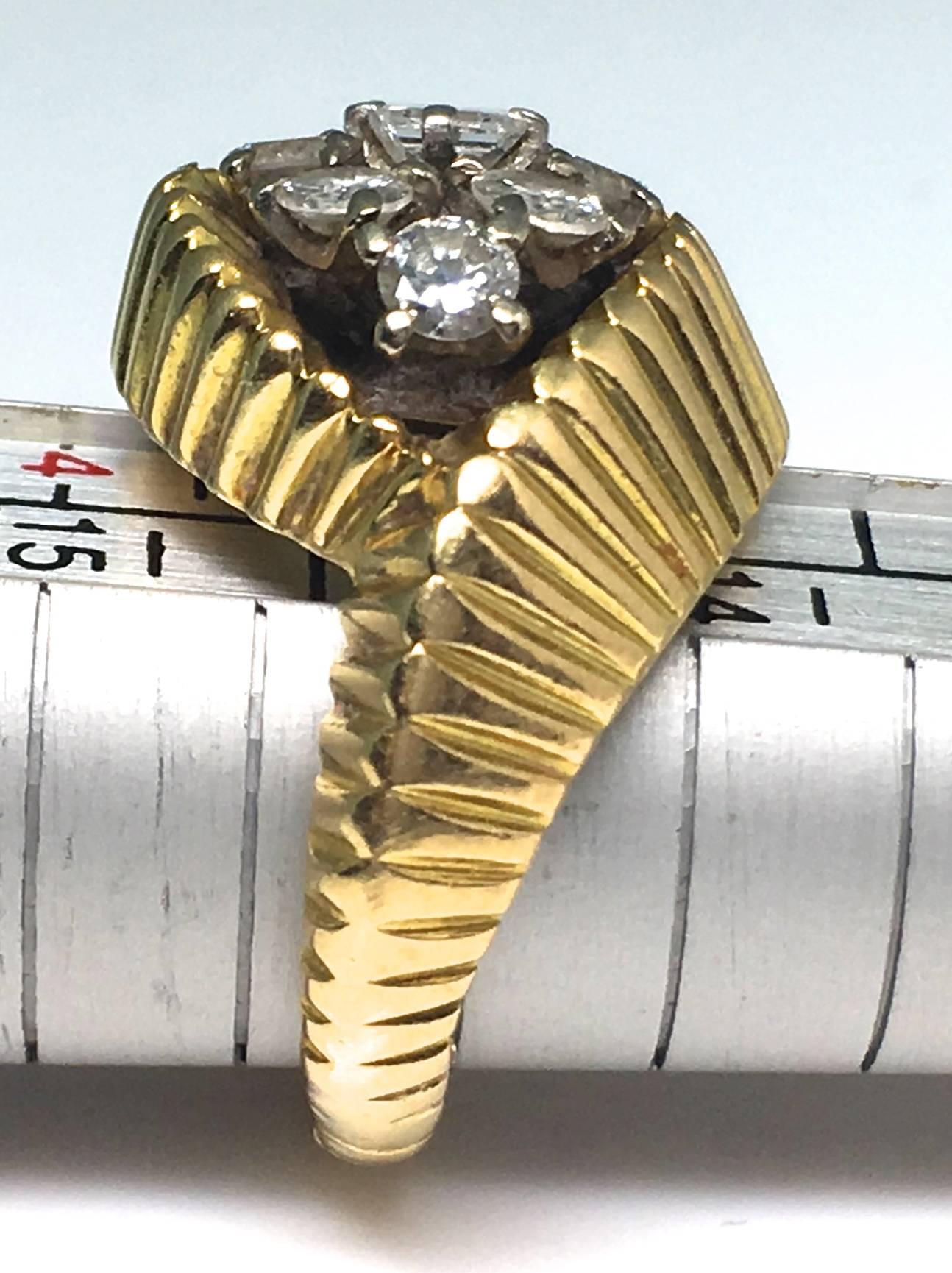 Cartier 1960s Gold and Diamond Ring 1