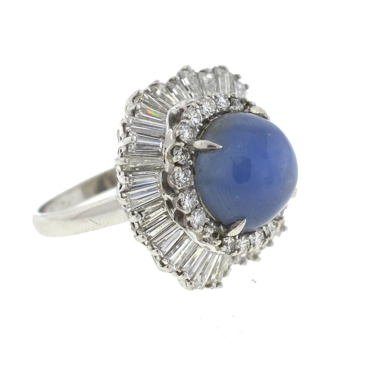 Style - Platinum Vintage Star Sapphire Diamond Ladies Ring
Metal - Platinum
Stones - Diamonds (approx. 3.85cts tw) Star Sapphire (approx. 11.85mm)
Size - 5
Weight - 18 grams
Includes - Ring Only