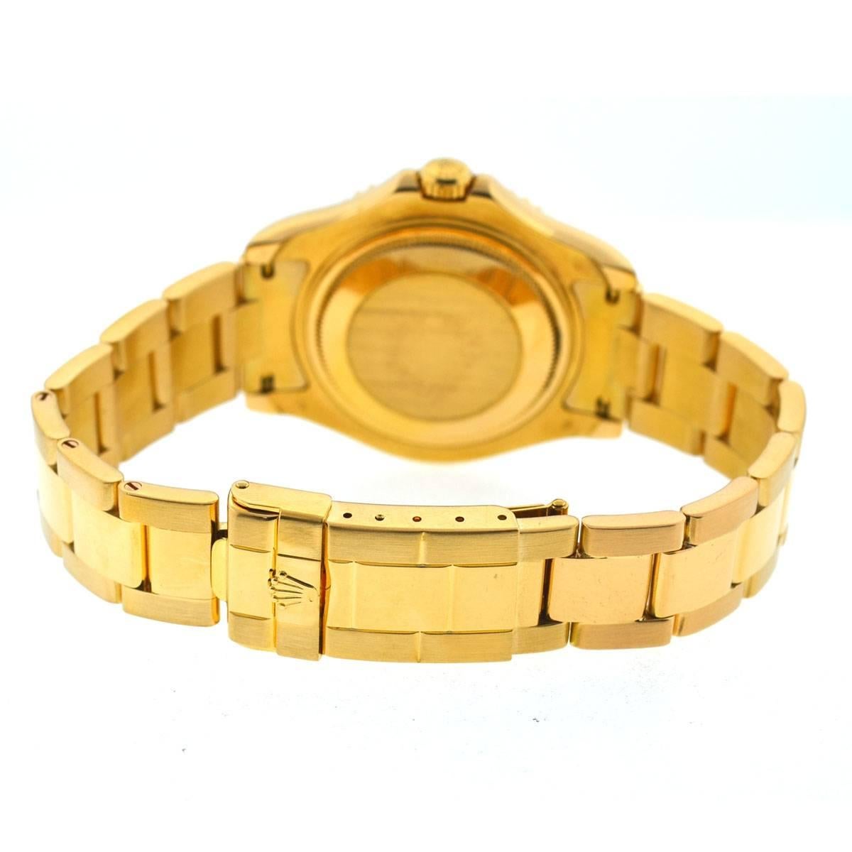 Rolex Yellow Gold Yachtmaster Midsize Automatic Wristwatch Ref 68628 2