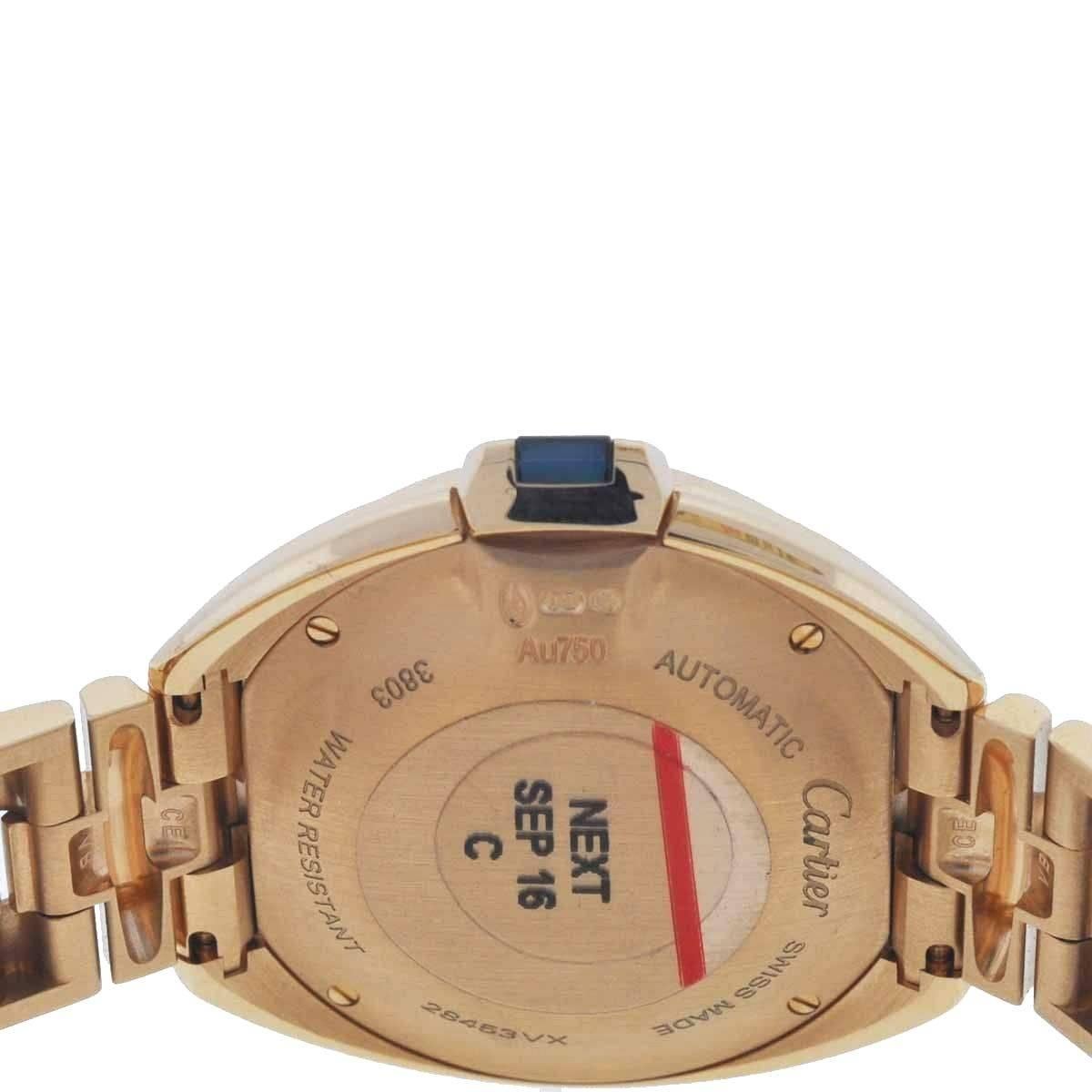 Cartier Ladies Cle de Cartier Rose Gold Diamond Automatic Wristwatch 1