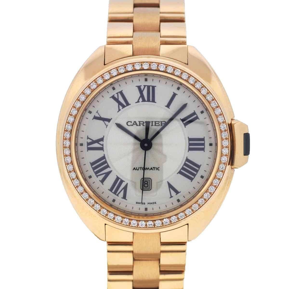 Cartier Ladies Cle de Cartier Rose Gold Diamond Automatic Wristwatch
