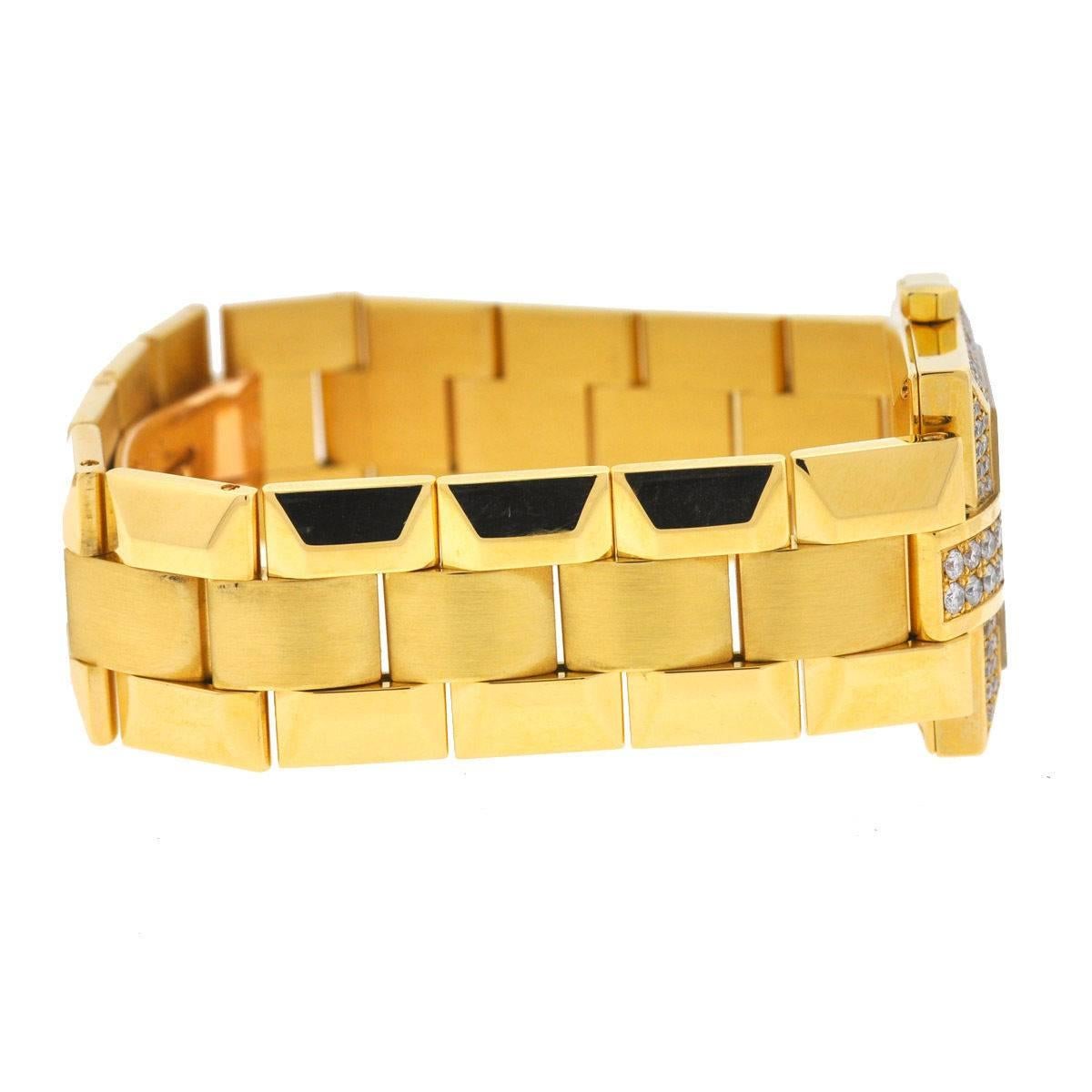 Concord Ladies Yellow Gold Diamond La Scala Quartz Wristwatch 1
