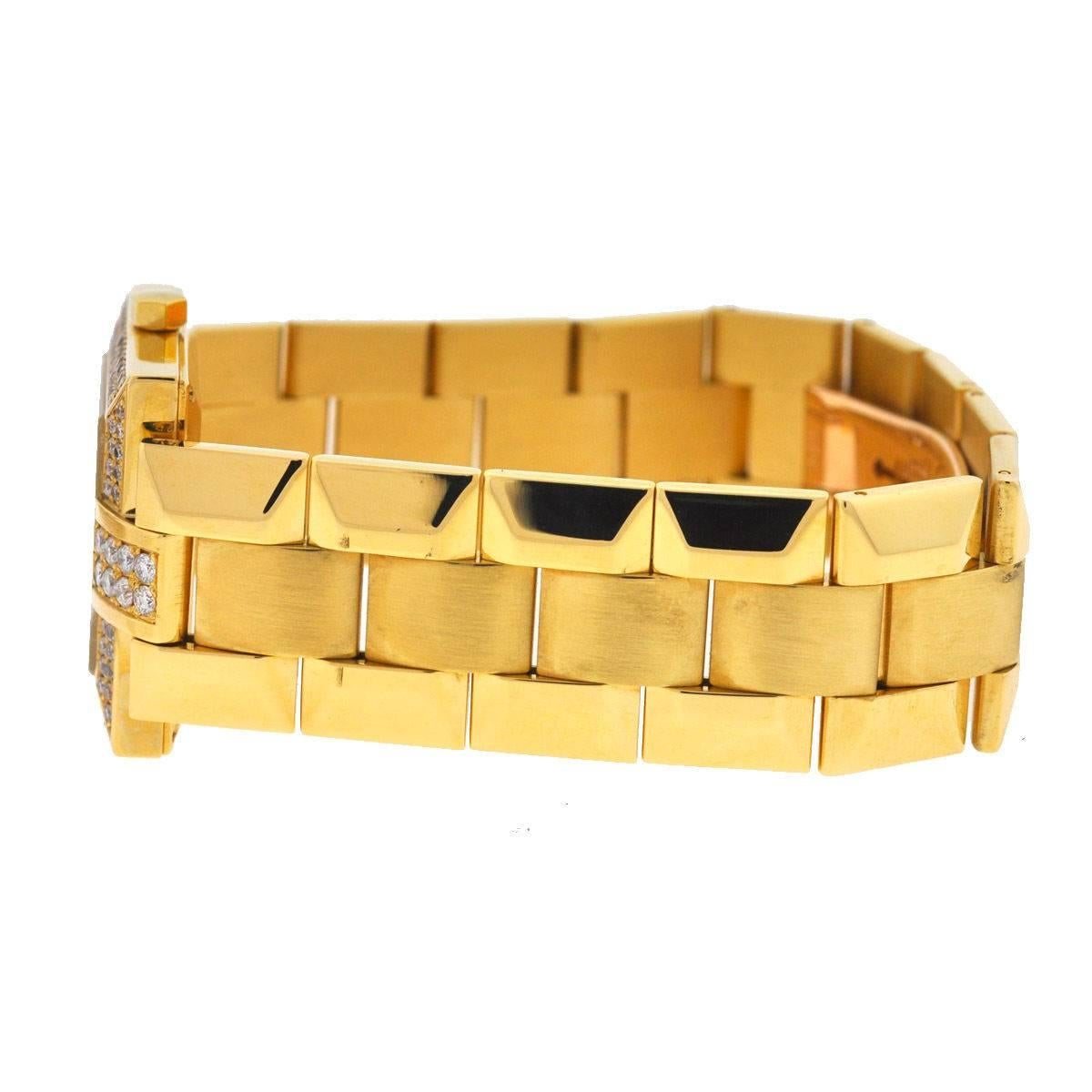 Concord Ladies Yellow Gold Diamond La Scala Quartz Wristwatch In Excellent Condition In Boca Raton, FL