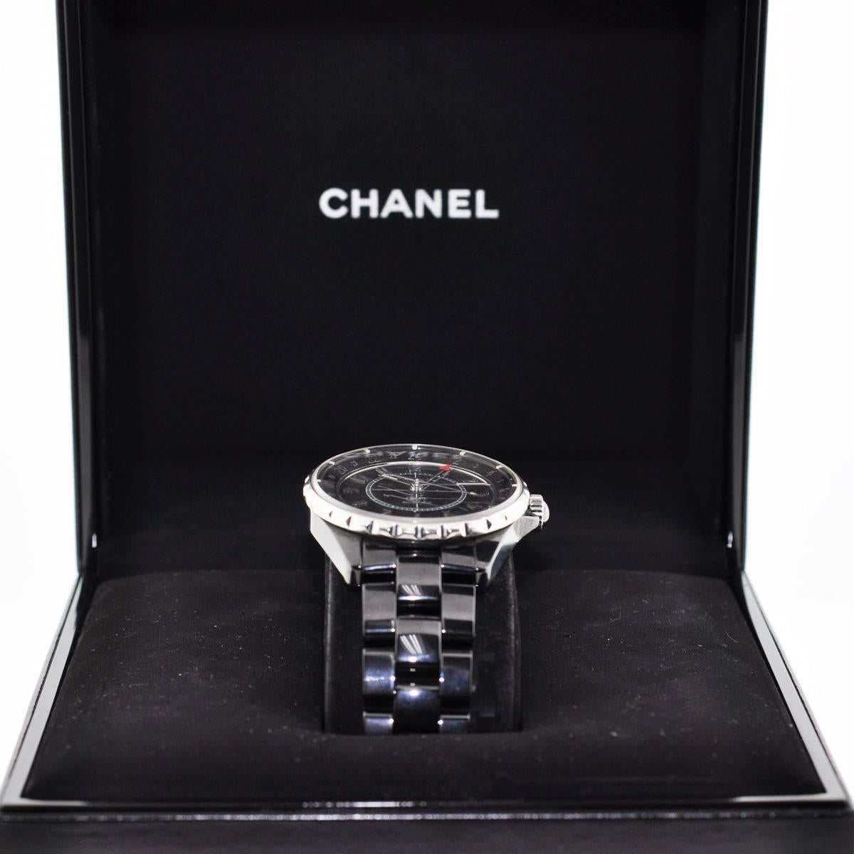 Chanel Black Ceramic J12 GMT Automatic Wristwatch 1