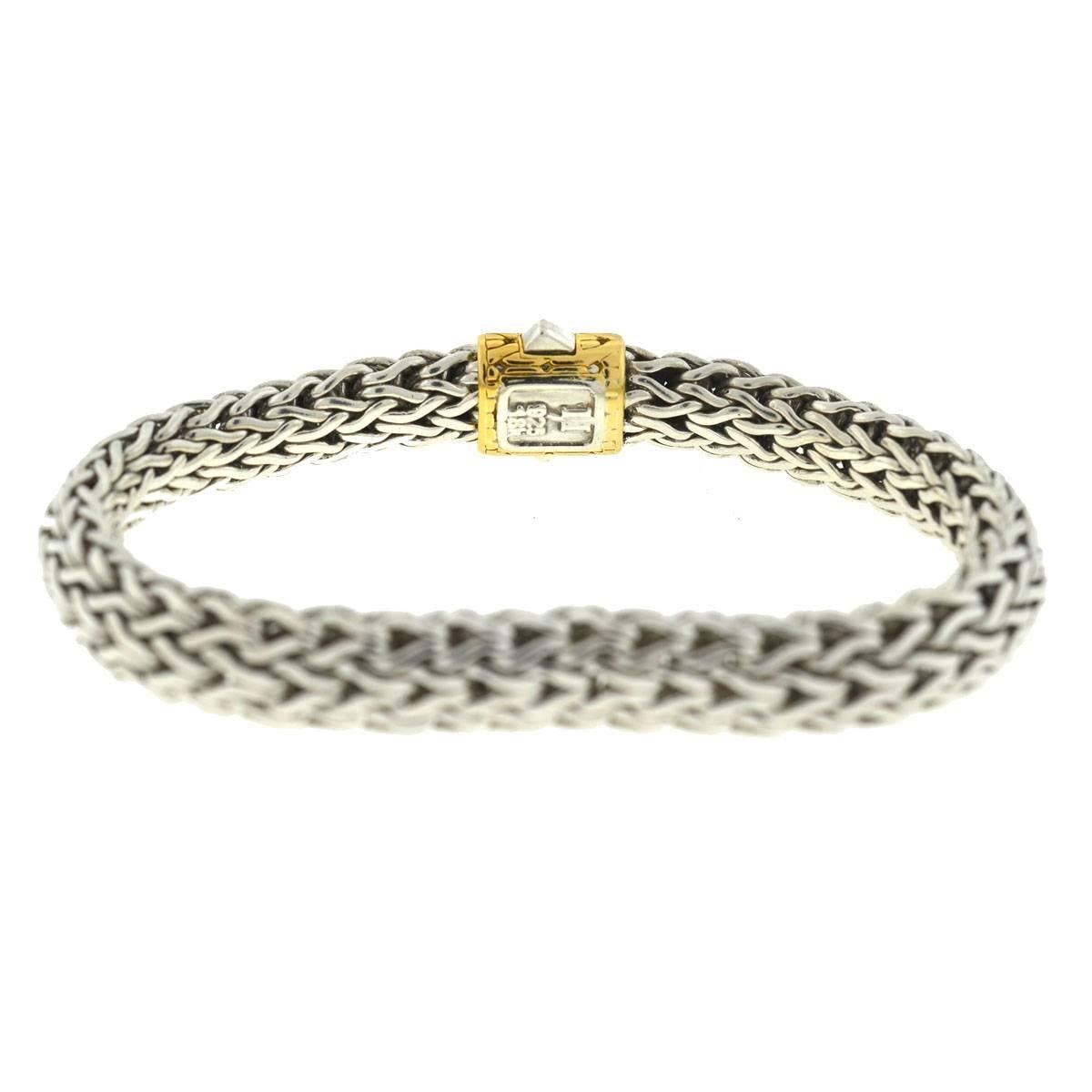 Company - John Hardy
Style - Men's Woven Bracelet
Metal - Sterling Silver / 18k Gold
Length - 8.5