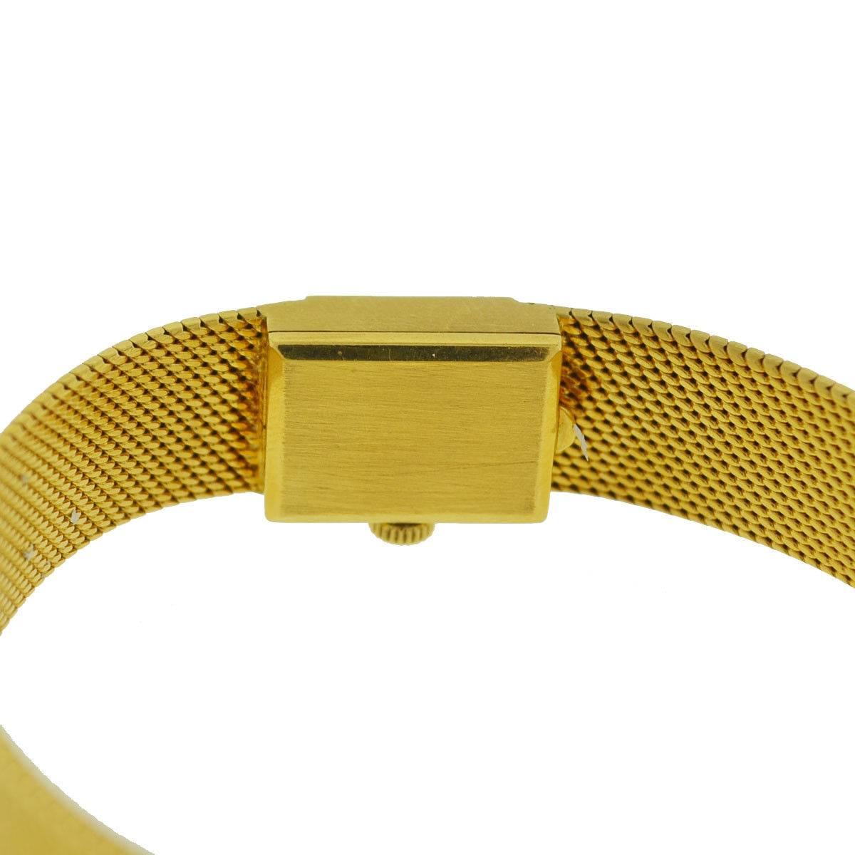 Vintage Chopard 18 Karat Yellow Gold Ladies Watch In Excellent Condition In Boca Raton, FL