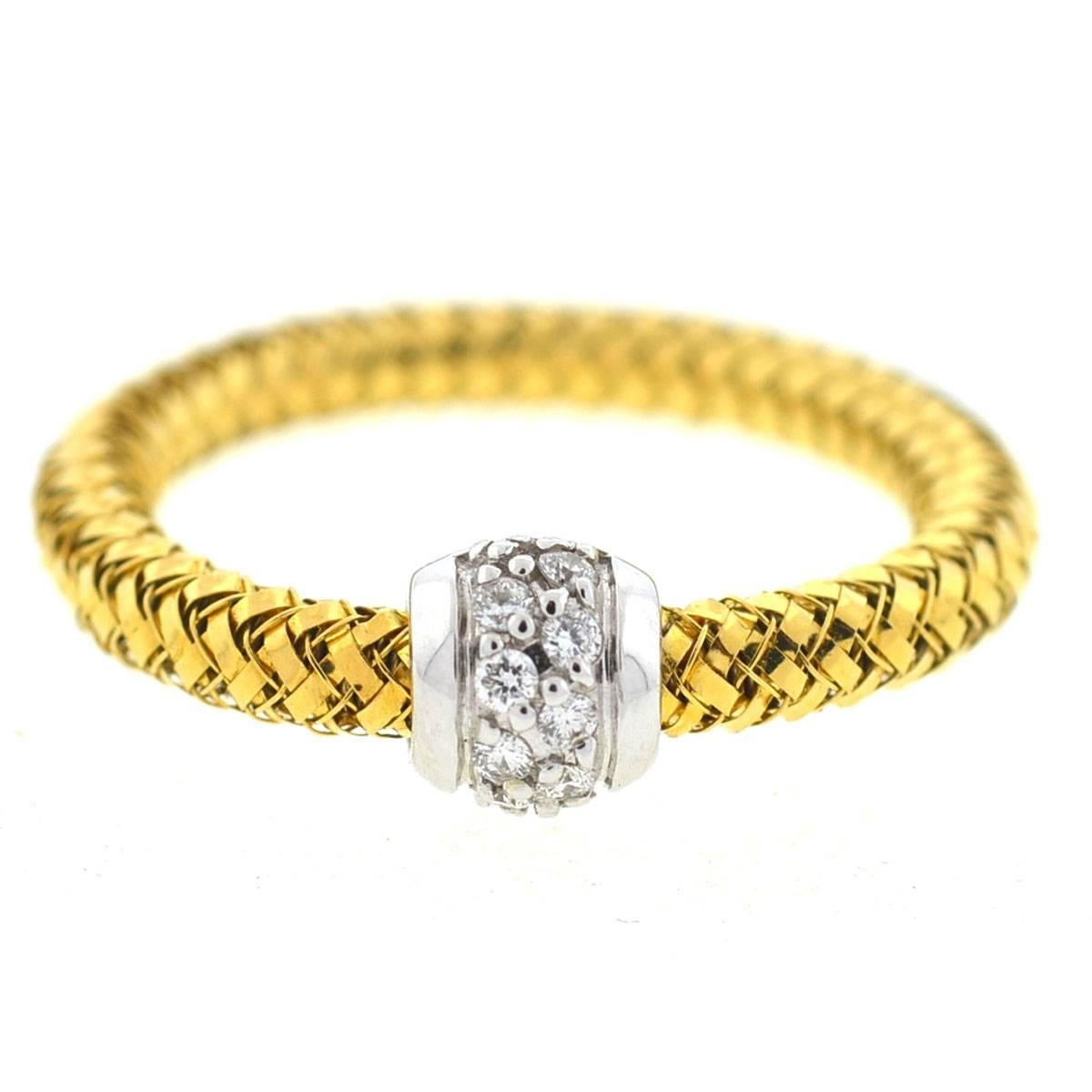 Women's Roberto Coin 18 Karat Yellow Gold Primavera Ring