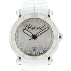 Chopard Floating Diamonds Stainless Steel Rubber Strap Watch