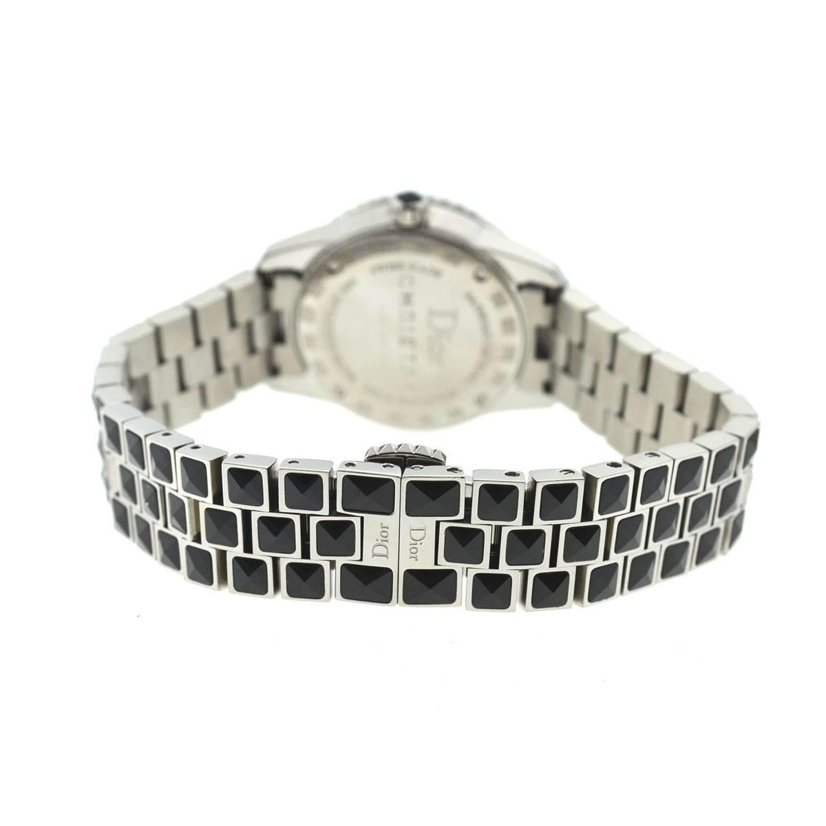 Christian Dior Christal CD112119 Diamond Bezel Ladies Watch 2