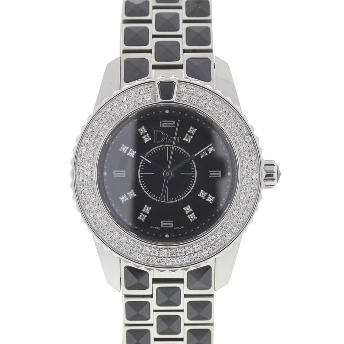 Christian Dior Christal CD112119 Diamond Bezel Ladies Watch