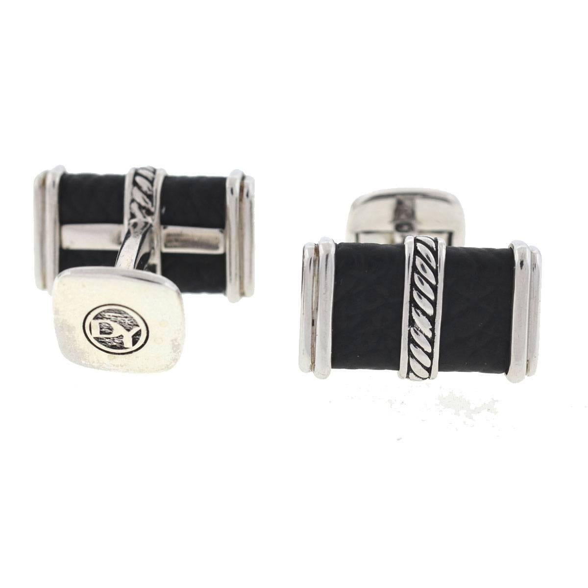 leather cufflinks metal cufflinks