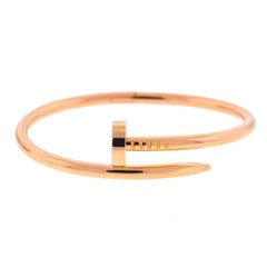 Cartier Juste Un Clou Nail Bracelet 18K Rose Gold Size 16