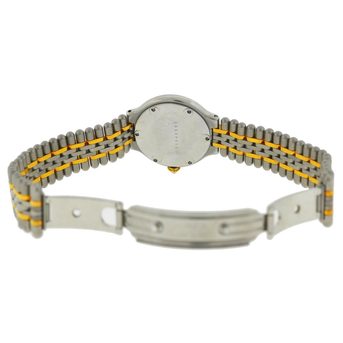 Cartier Must 21 Ladies Two-Tone Watch In Good Condition In Boca Raton, FL