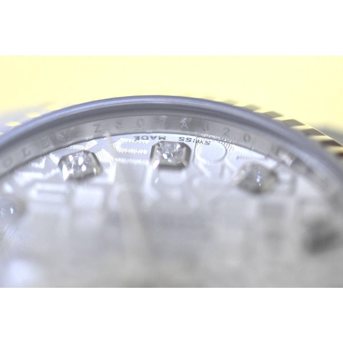 Women's Rolex Ladies Stainless Steel Diamond Datejust Automatic Wristwatch Ref 178274