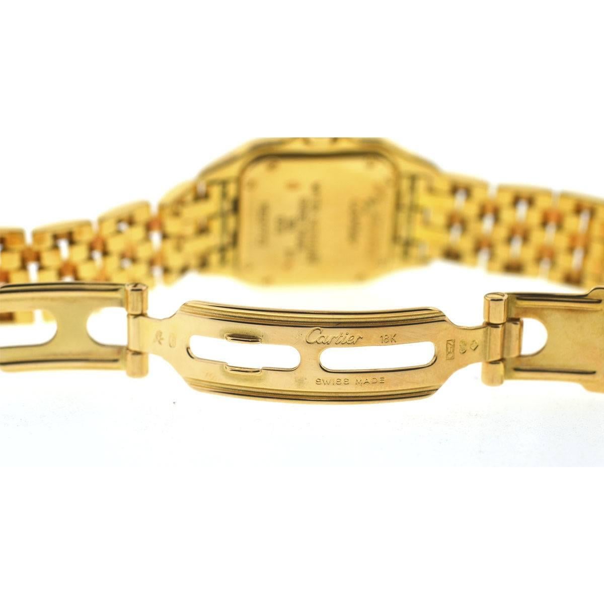 Cartier Ladies Yellow Gold Panthere Love Heart Dial Quartz Wristwatch 3