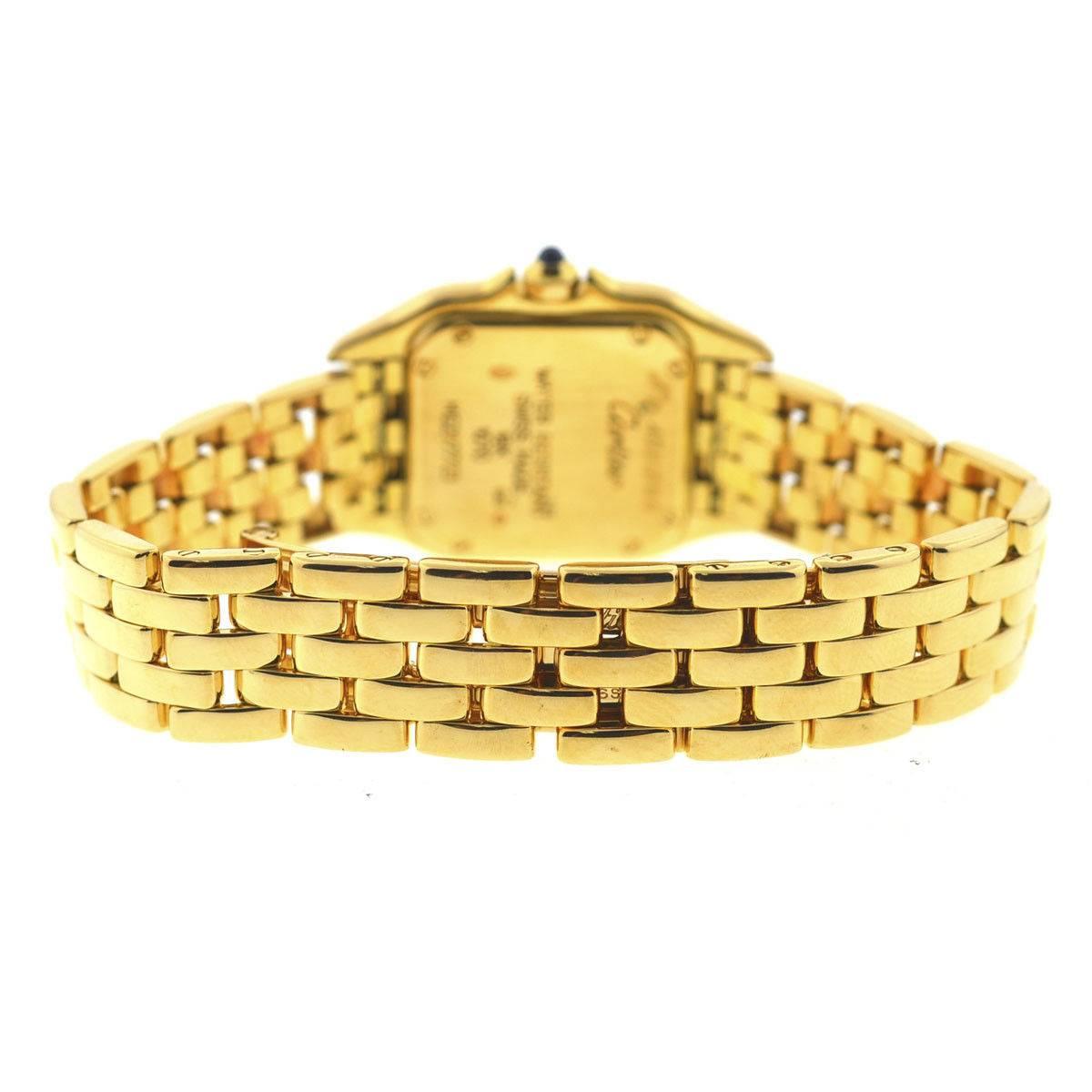 Cartier Ladies Yellow Gold Panthere Love Heart Dial Quartz Wristwatch 1