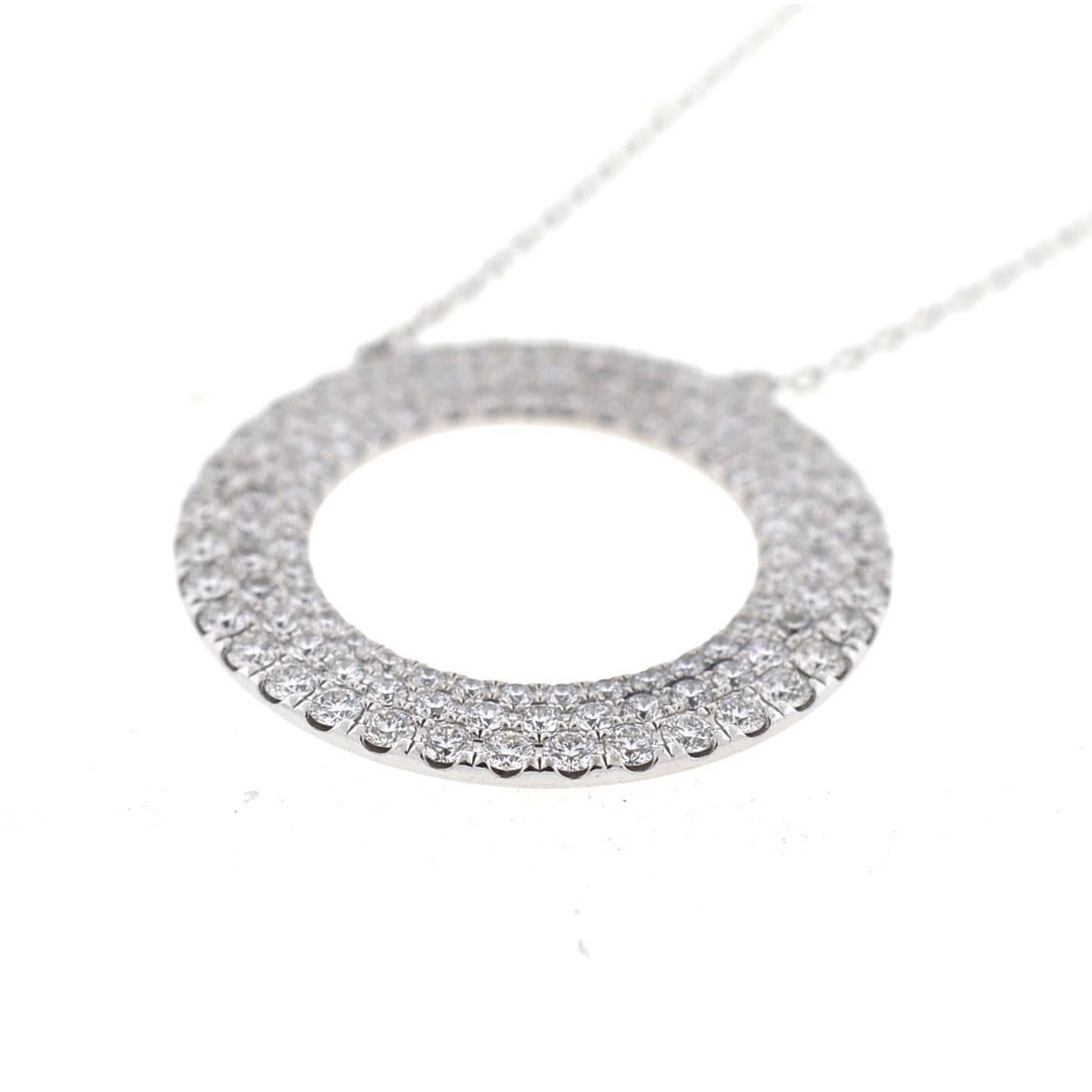 tiffany diamond circle pendant