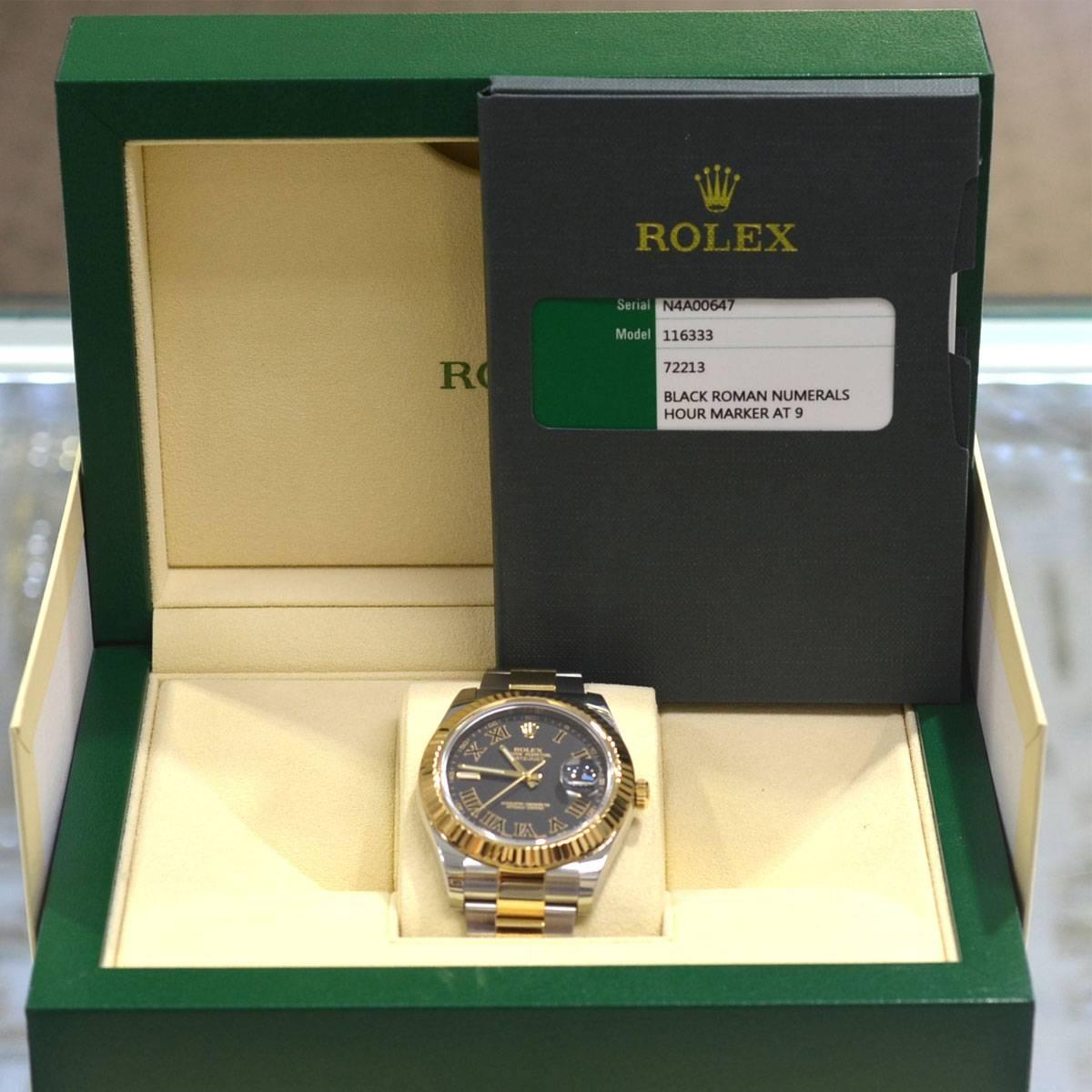 Rolex 116333 Datejust II Two-Tone Gold and Stainless Steel Automatic Watch 6