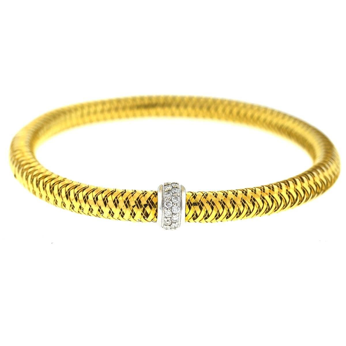 Roberto Coin 18 Karat Gold Primavera Flexible Bracelets 3