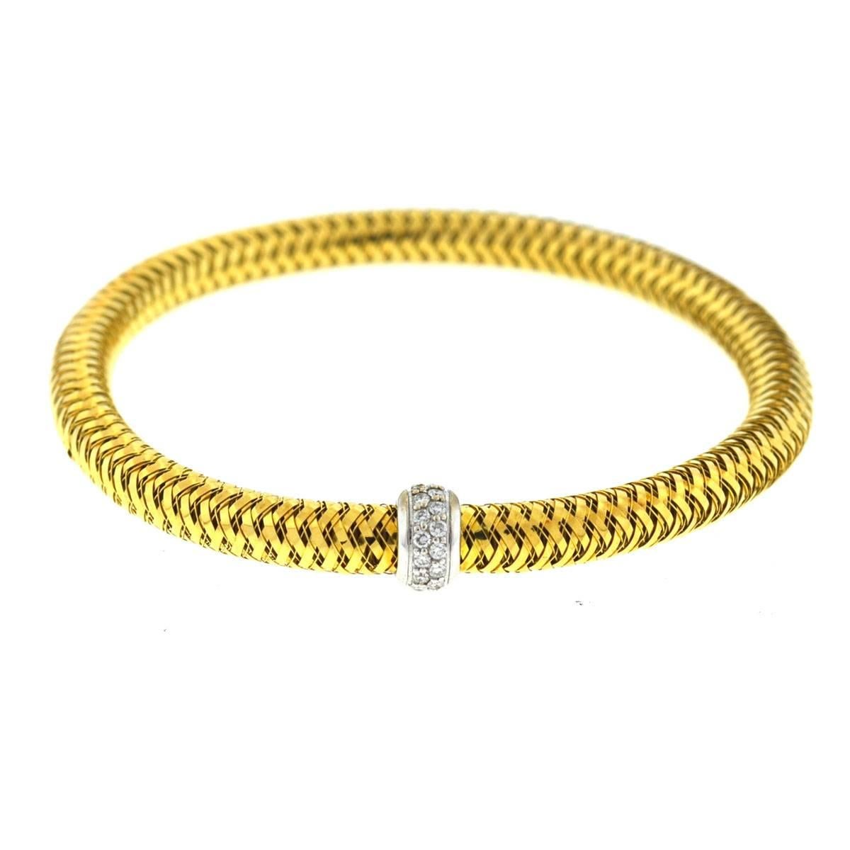 Roberto Coin 18 Karat Gold Primavera Flexible Bracelets 4