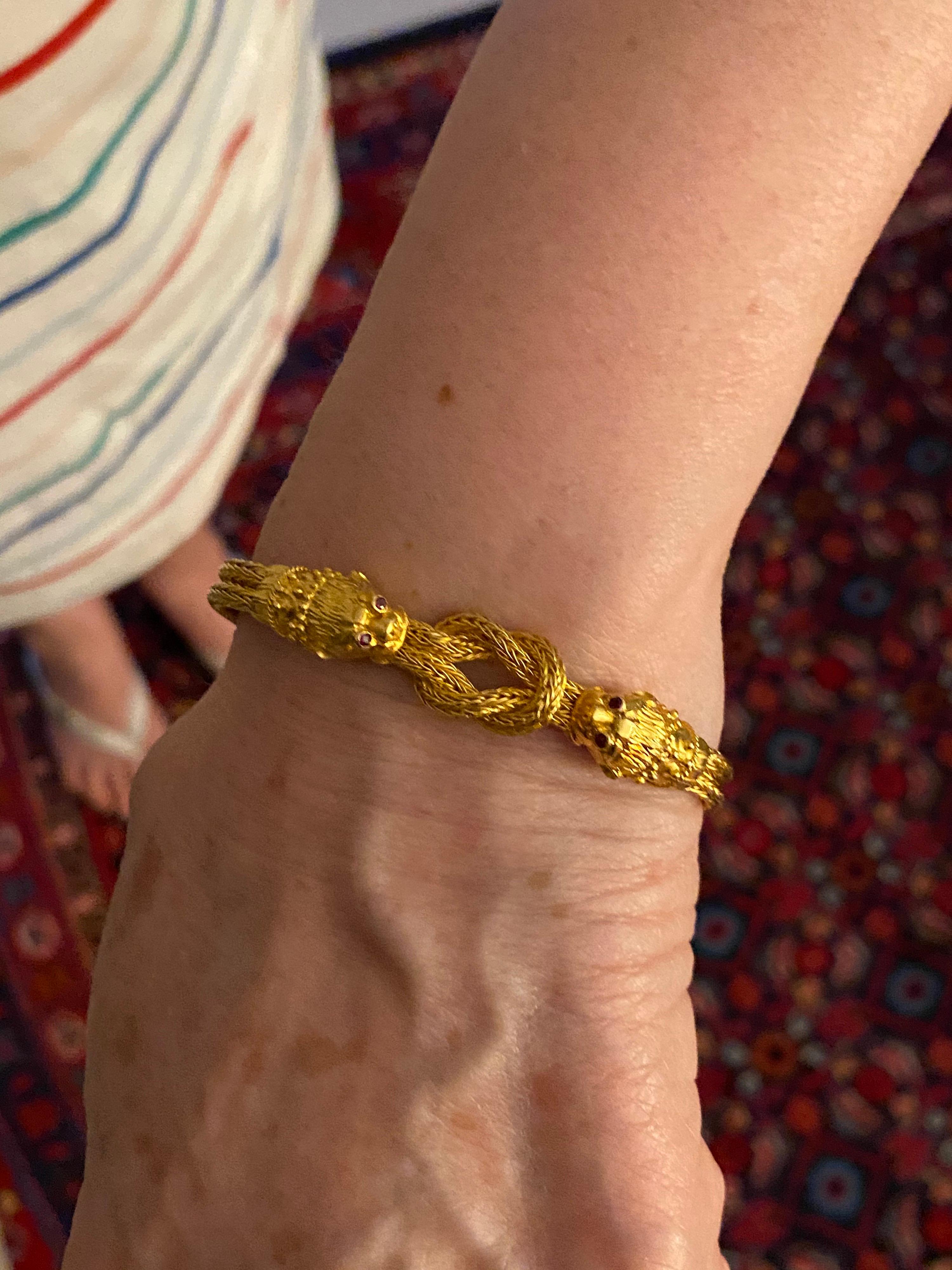 Goldenes Vintage-Armband von Lalaounis 6