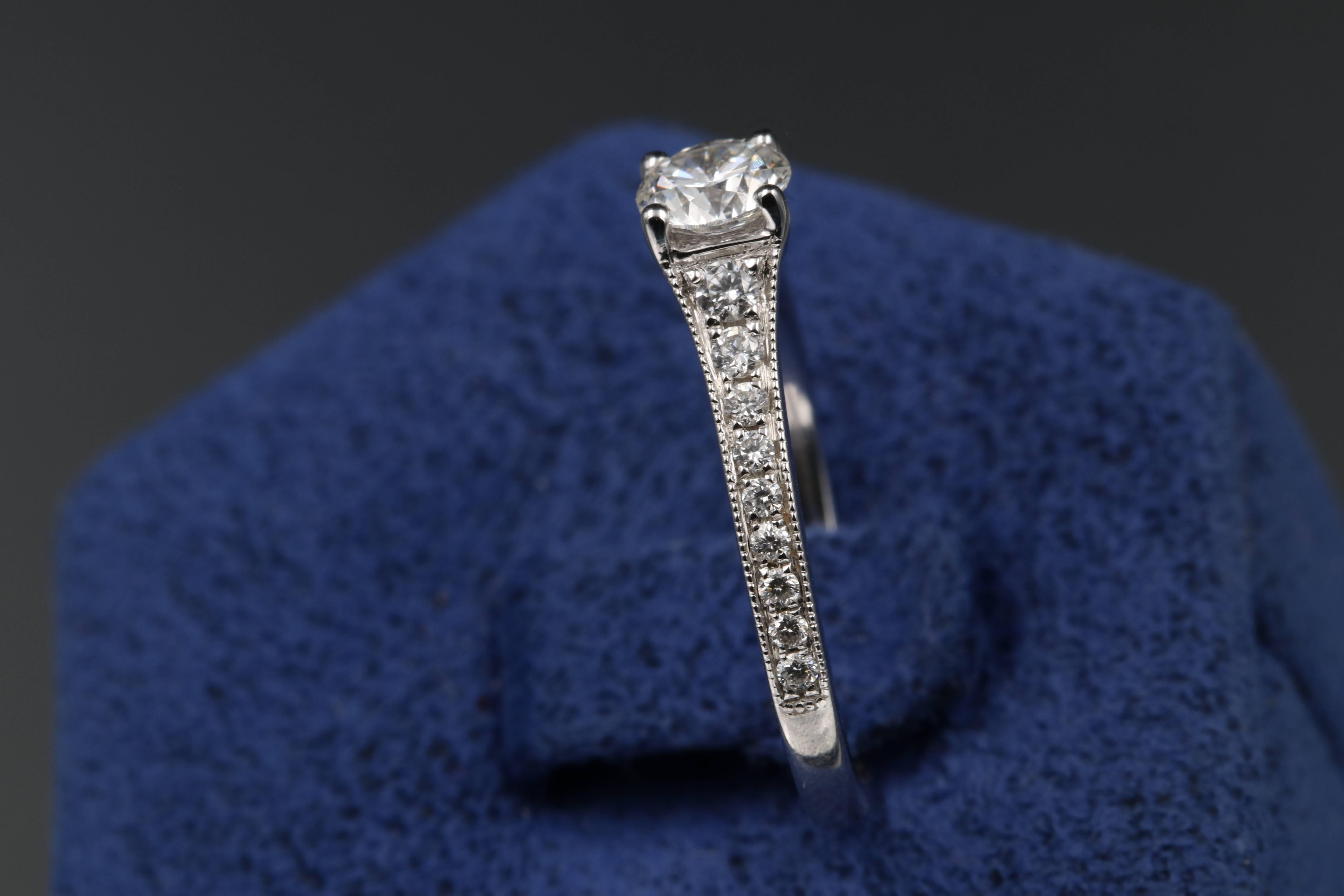 GIA Certified 0.50 Carat Fvs2 Diamond Ring 2