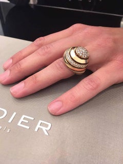 Round Diamonds "Dome" Demi Pavé Cocktail Ring