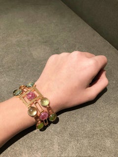 Cabochon Tourmaline "Tribute to Klimt" Valadier Bracelet