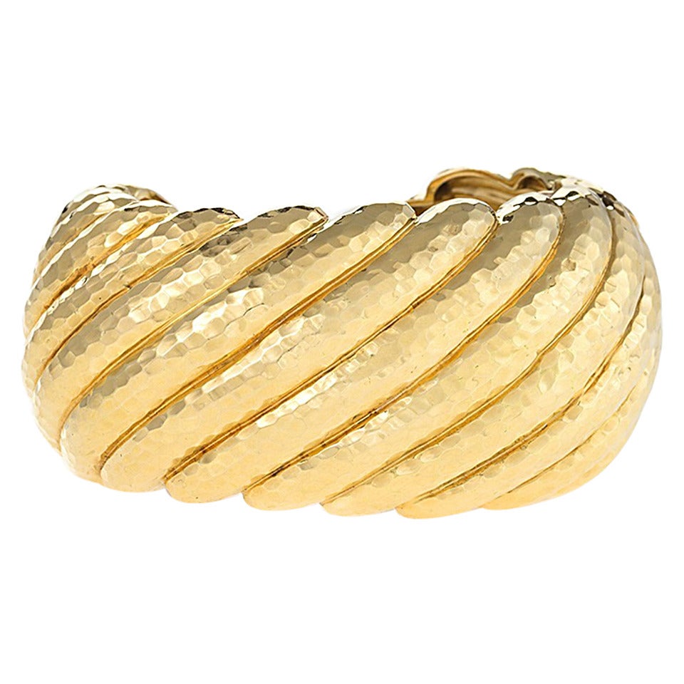 Andrew Clunn Gold Cuff Bracelet