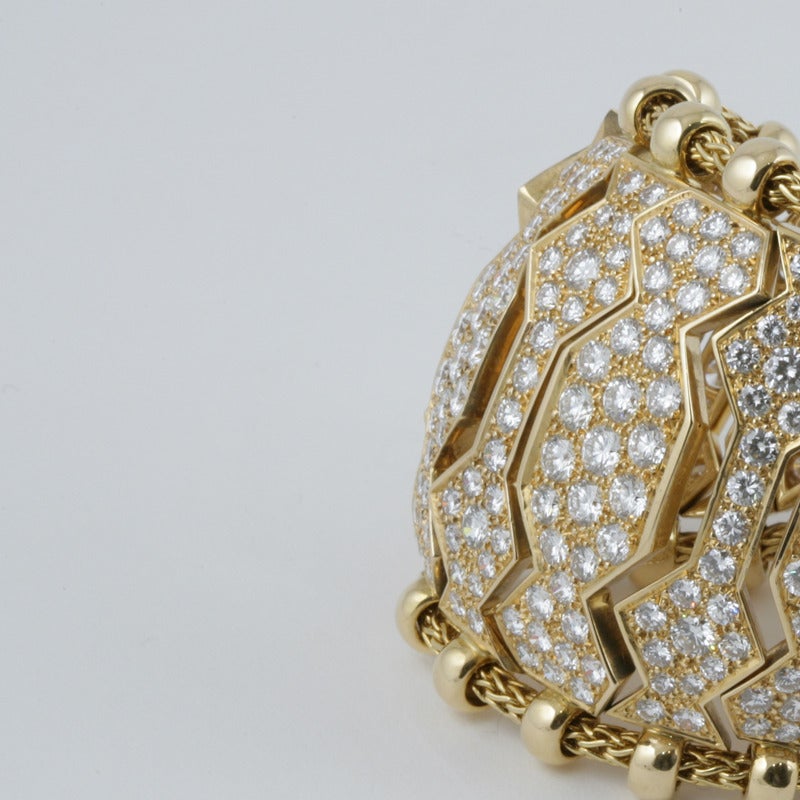Women's René Boivin Diamond and Gold ‘Hindu’ Bracelet