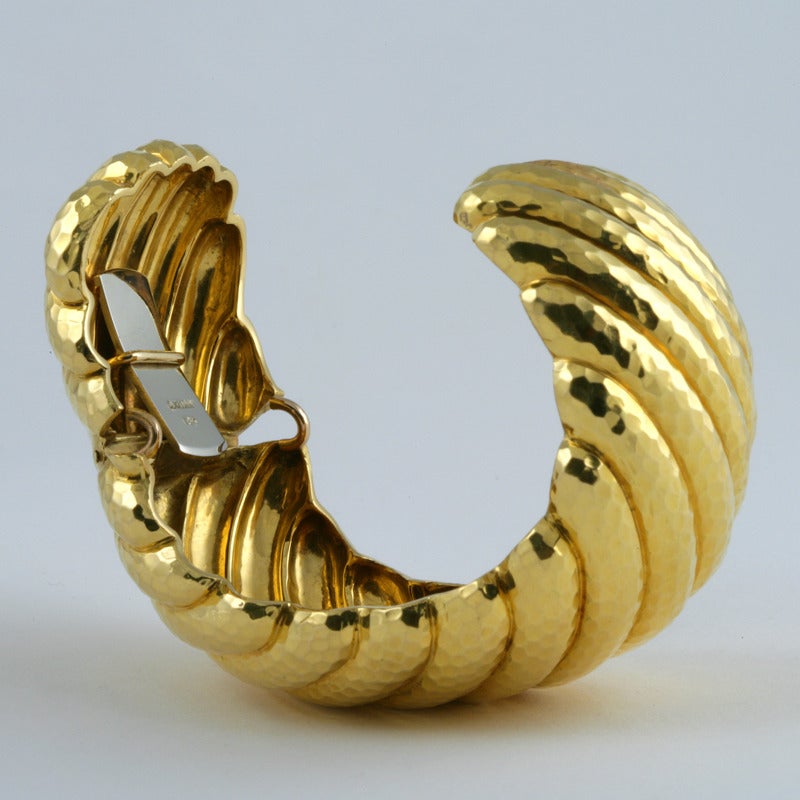 Women's Andrew Clunn Gold Cuff Bracelet