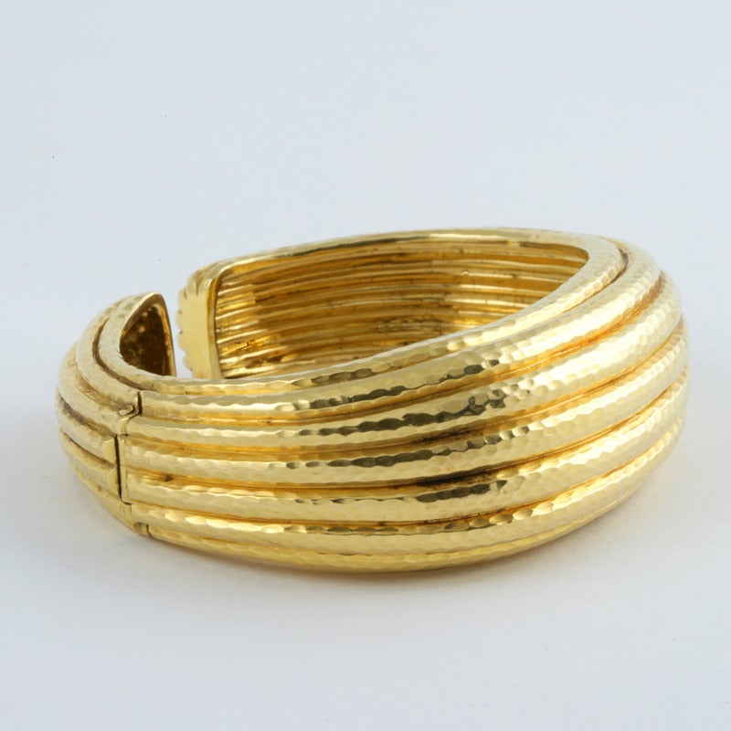 Women's Andrew Clunn Gold Cuff Bracelet