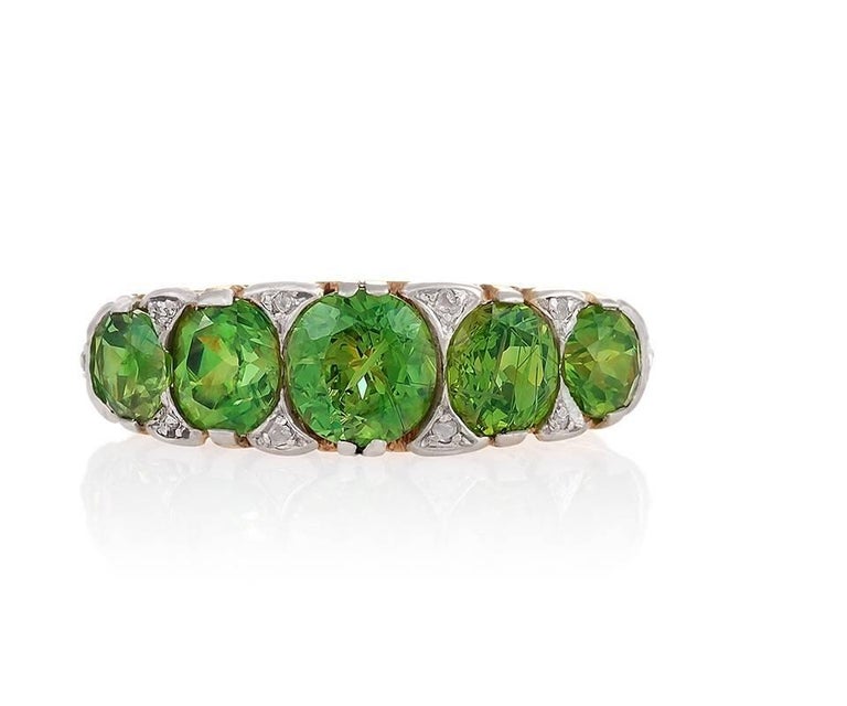 Demantoid Diamond Ring Demantoid Diamond Ring