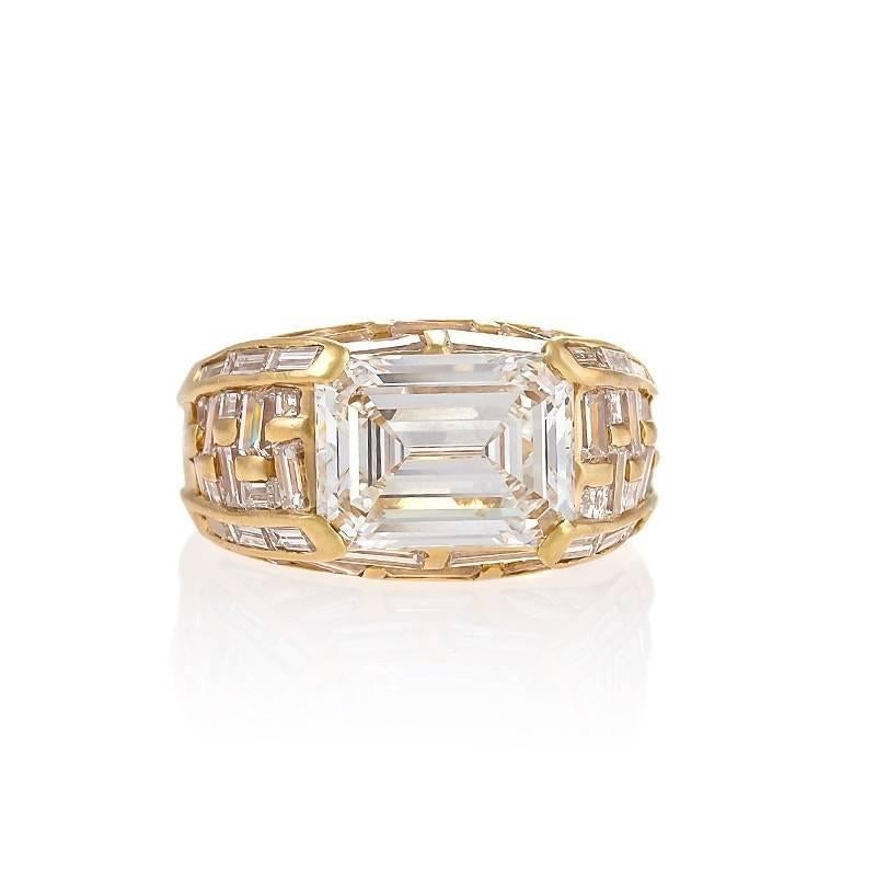 Women's Bulgari Estate Diamond and Gold Ring