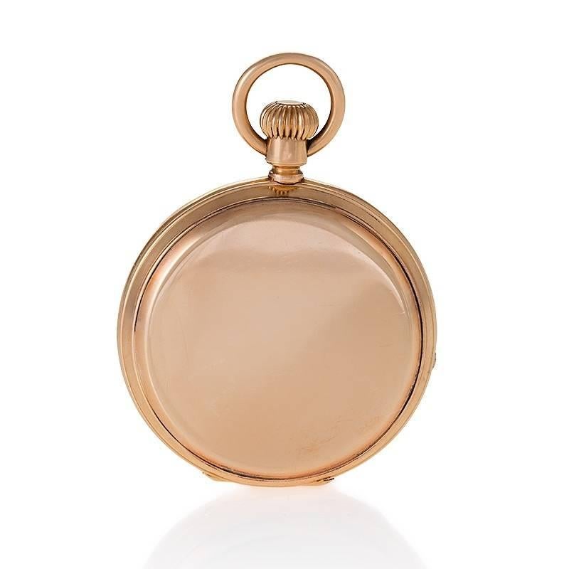 Gold Stem-Wound Pocket Watch by Patek Philippe In Excellent Condition In New York, NY