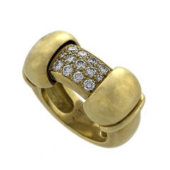 Rene Boivin Diamond Gold “Sliding” Ring