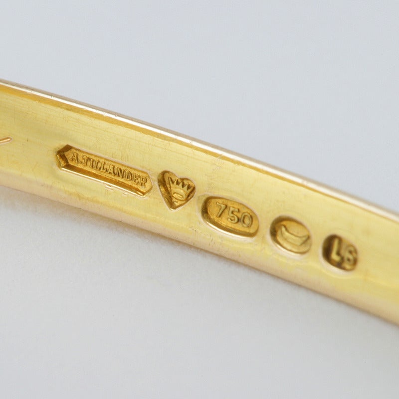 A Tillander Finnish Retro Pearl Gold Crossover Bracelet 3