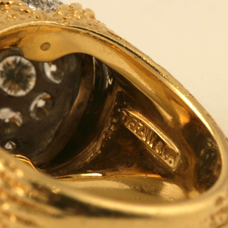 Tiffany & Co. Diamond Gold Ring In Excellent Condition In New York, NY