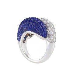 Vintage Van Cleef & Arpels Diamond and ‘Mystery’ Set Sapphire Ring