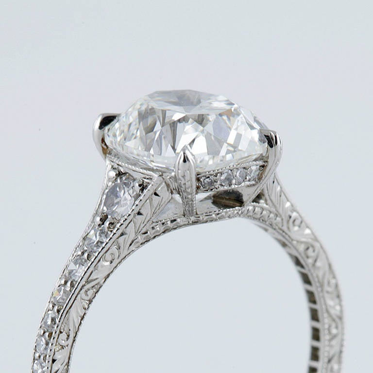 oval cushion cut engagement rings